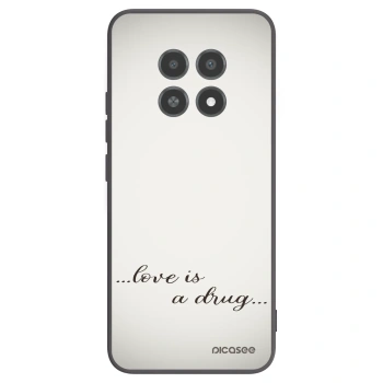 Picasee Realme 12X Hülle - Schwarzes Silikon - Love is a drug