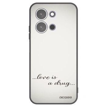 Picasee Xiaomi Redmi 15C 5G Hülle - Schwarzes Silikon - Love is a drug