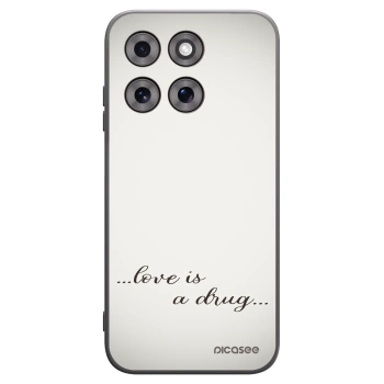 Picasee Motorola Moto G77 Hülle - Schwarzes Silikon - Love is a drug