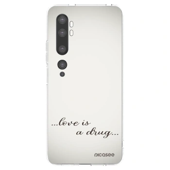Picasee Xiaomi Mi Note 10 (Pro) Hülle - Transparentes Silikon - Love is a drug