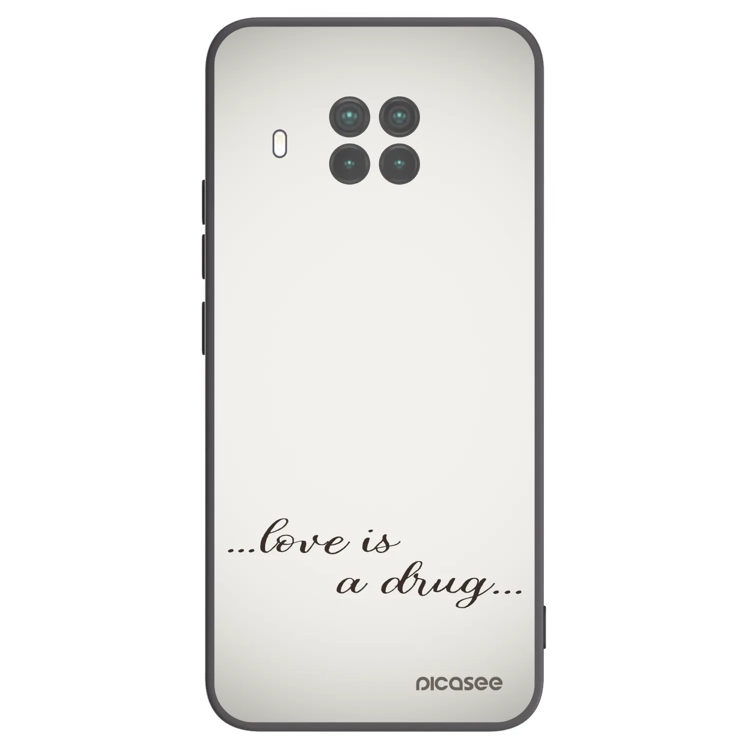 Picasee Xiaomi Mi 10T Lite Hülle - Schwarzes Silikon - Love is a drug
