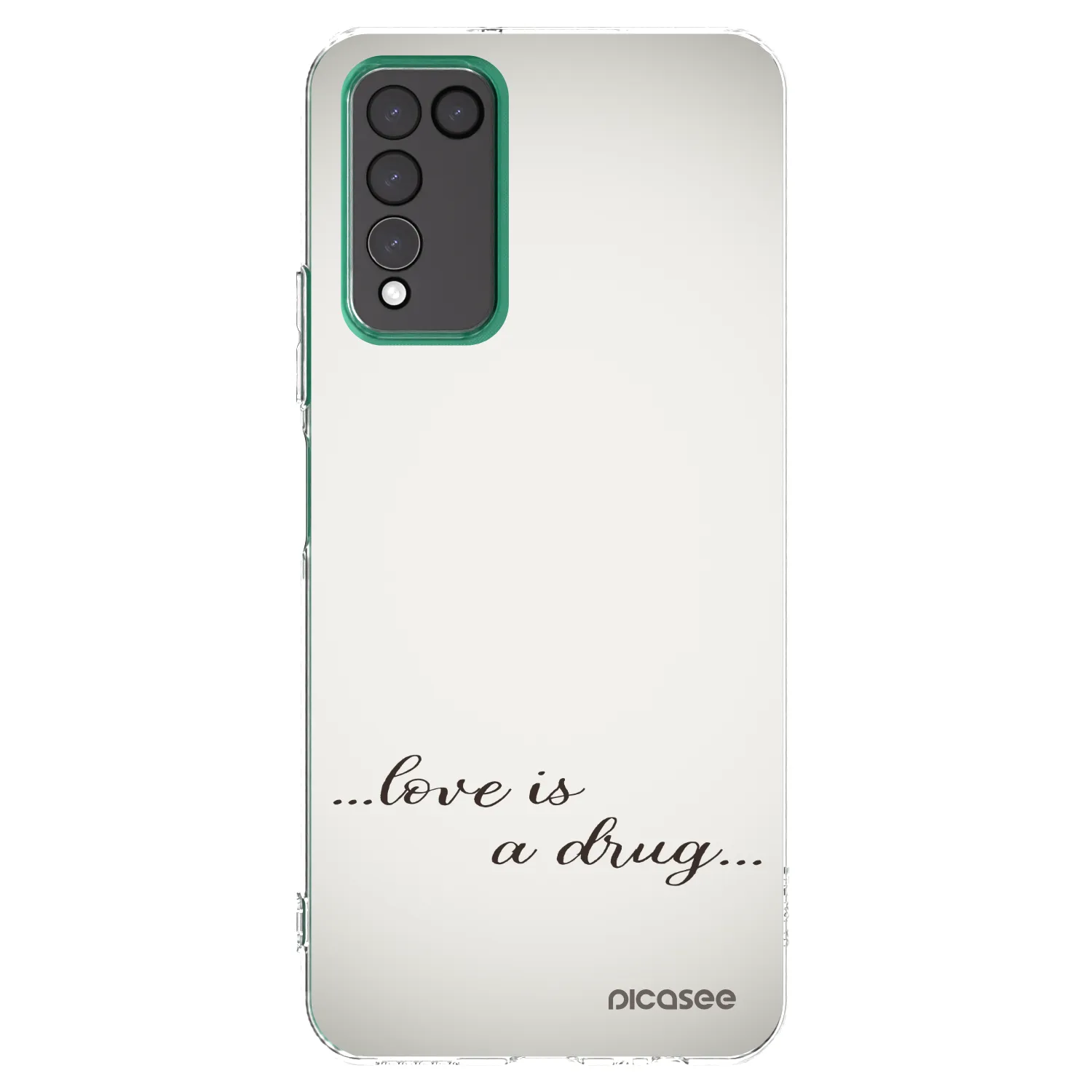 Picasee Honor 10X Lite Hülle - Transparentes Silikon - Love is a drug