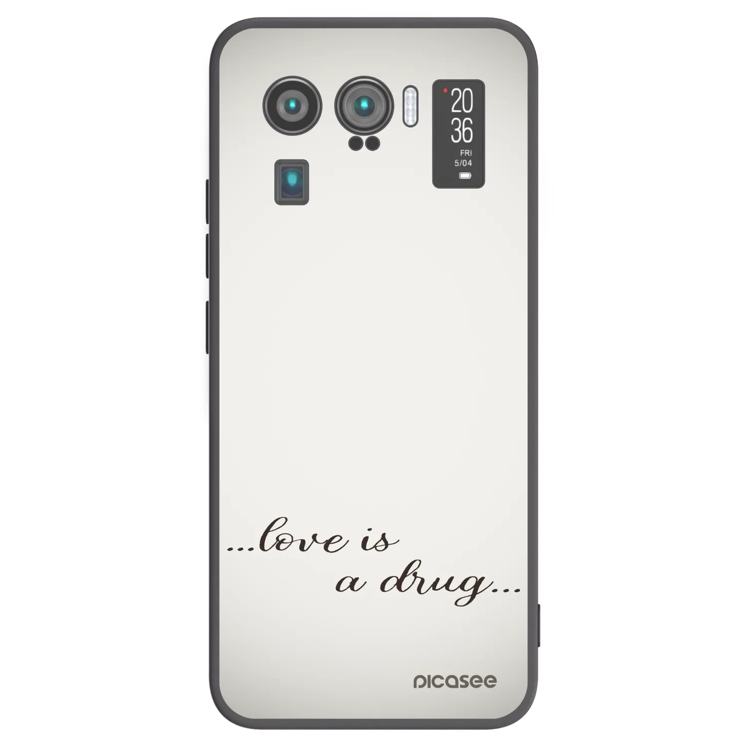 Picasee Xiaomi Mi 11 Ultra Hülle - Schwarzes Silikon - Love is a drug