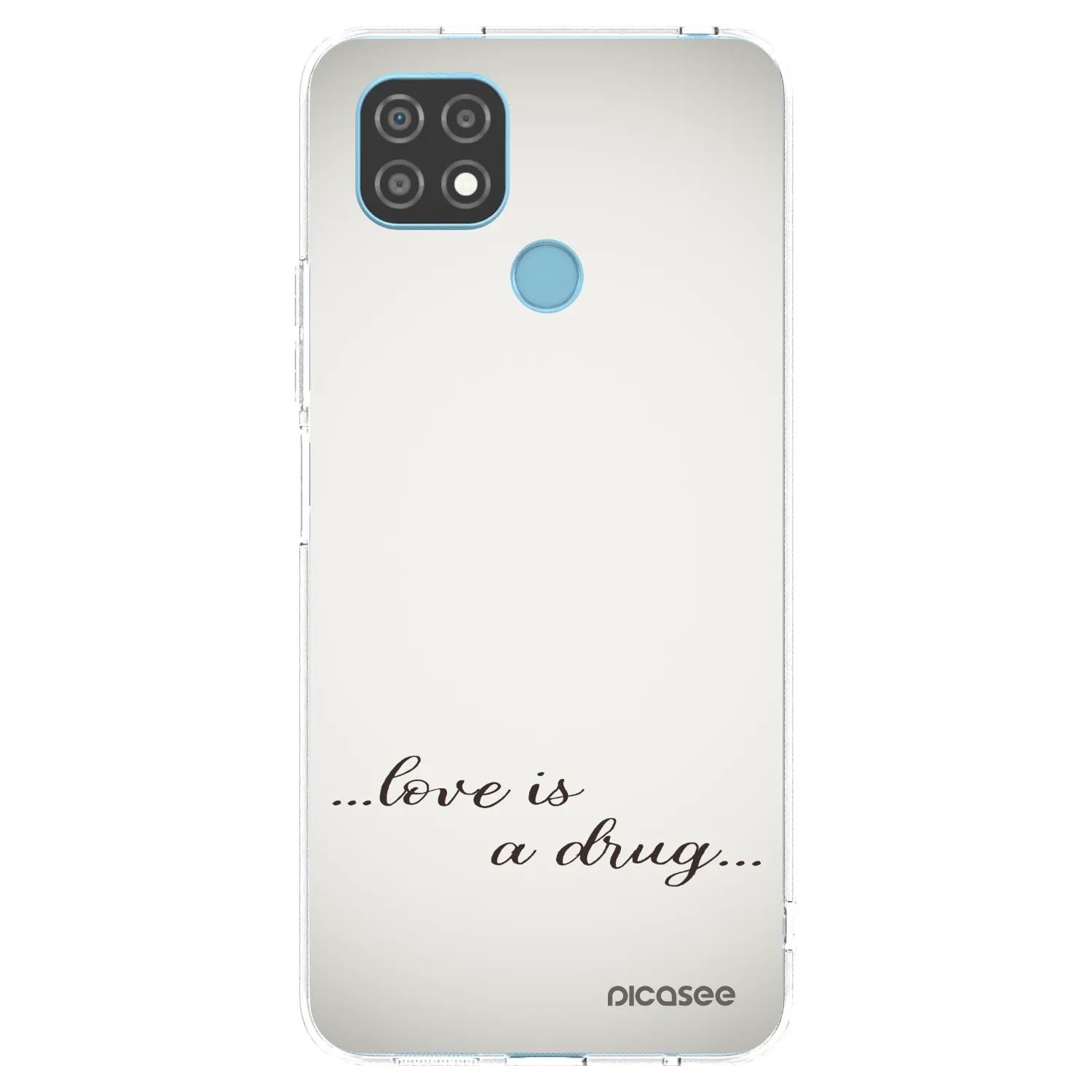 Picasee Realme C21 Hülle - Transparentes Silikon - Love is a drug