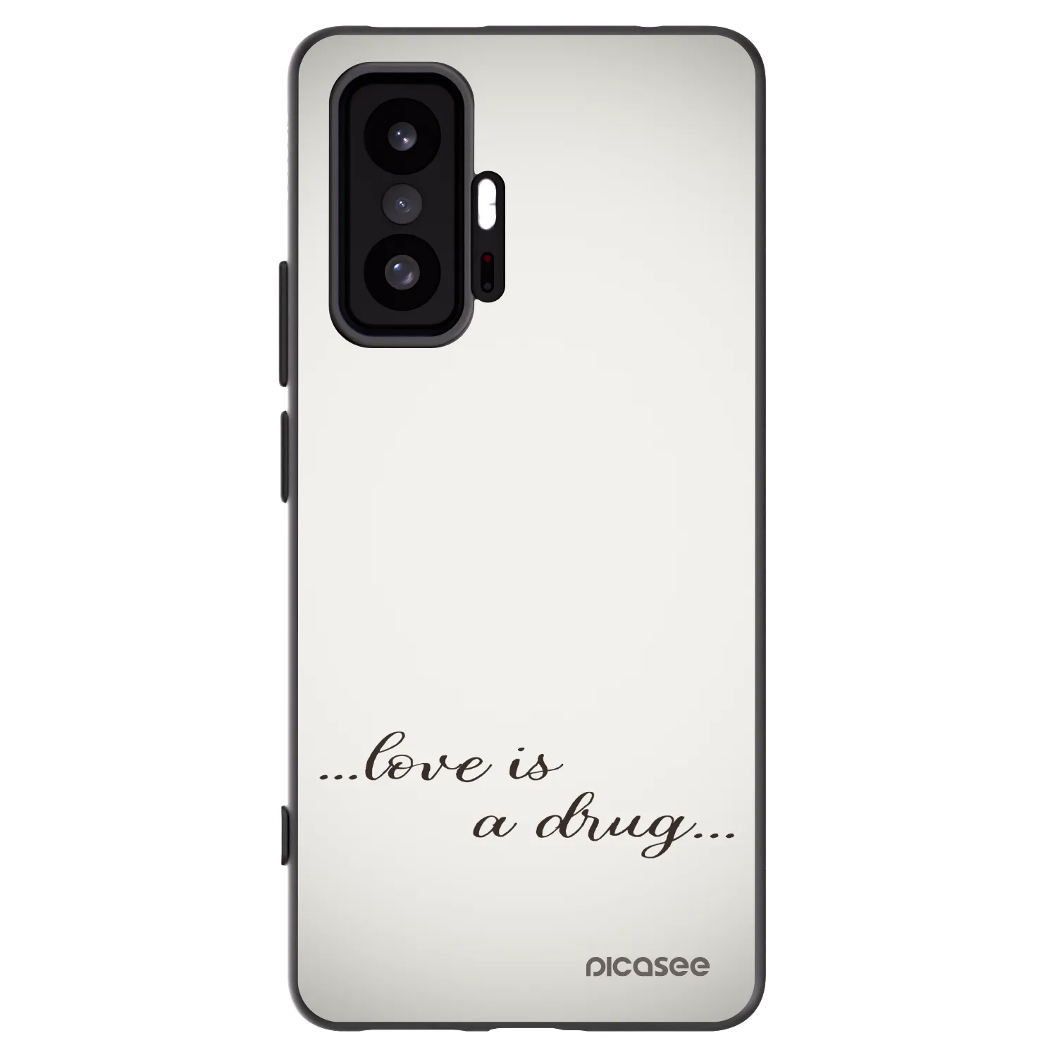 Picasee Xiaomi 11T Hülle - Schwarzes Silikon - Love is a drug