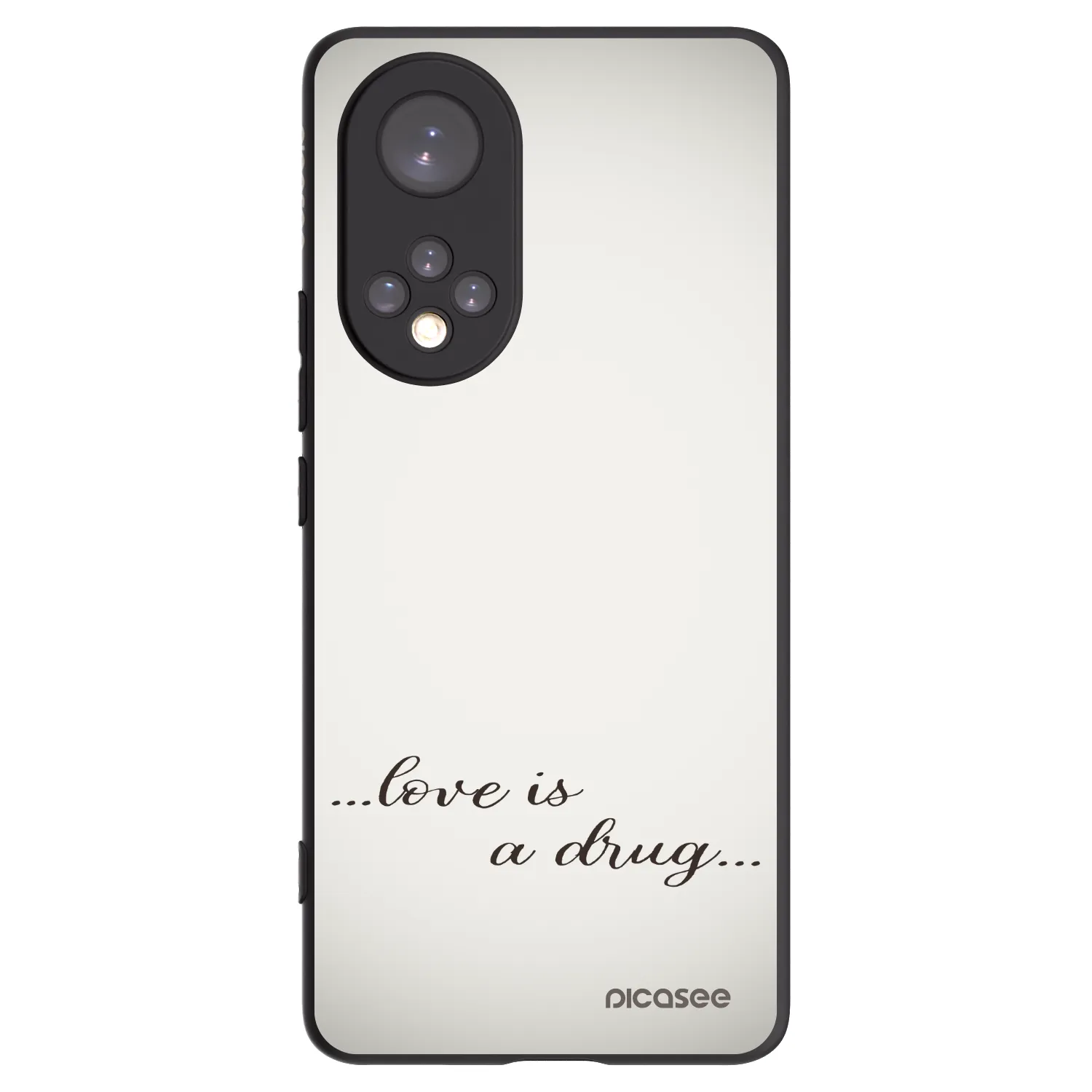 Picasee Honor 50 5G Hülle - Schwarzes Silikon - Love is a drug