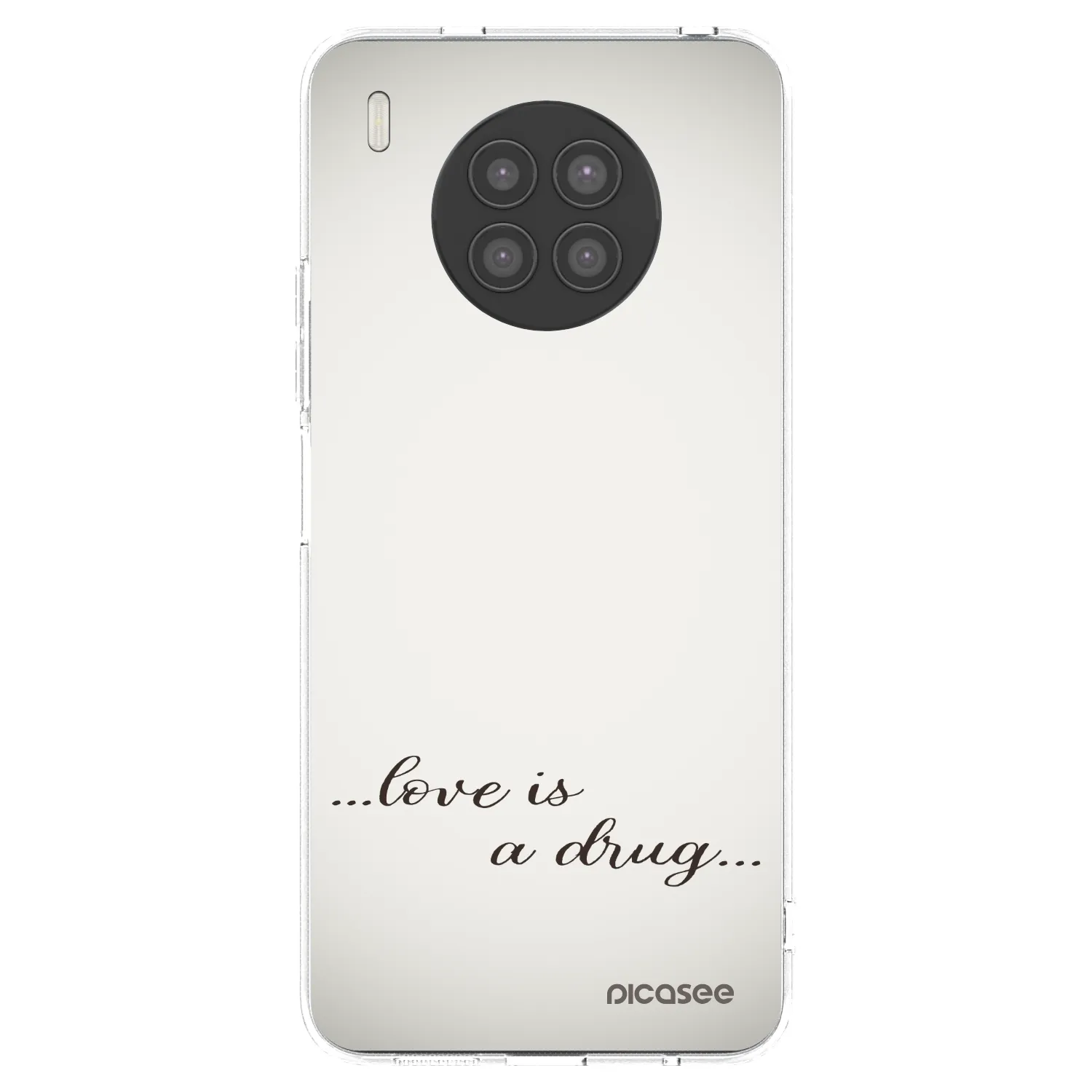 Picasee Huawei Nova 8i Hülle - Transparentes Silikon - Love is a drug
