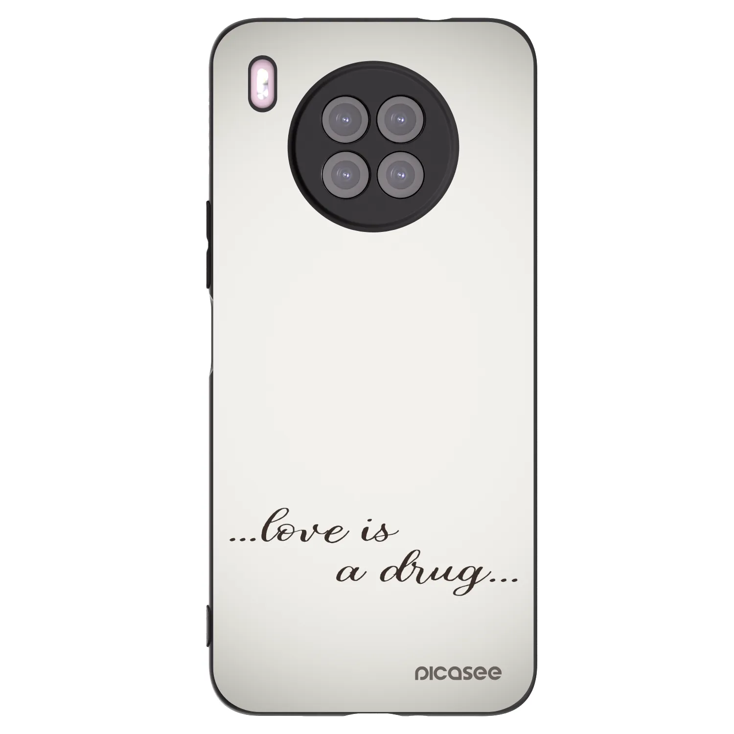 Picasee Huawei Nova 8i Hülle - Schwarzes Silikon - Love is a drug