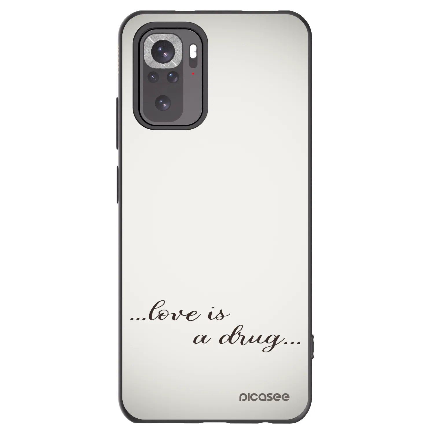 Picasee Xiaomi Redmi Note 11S 4G Hülle - Schwarzes Silikon - Love is a drug