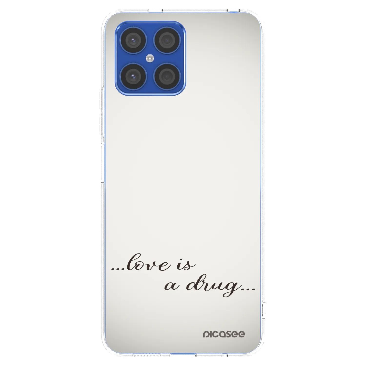 Picasee Honor X8 4G Hülle - Transparentes Silikon - Love is a drug