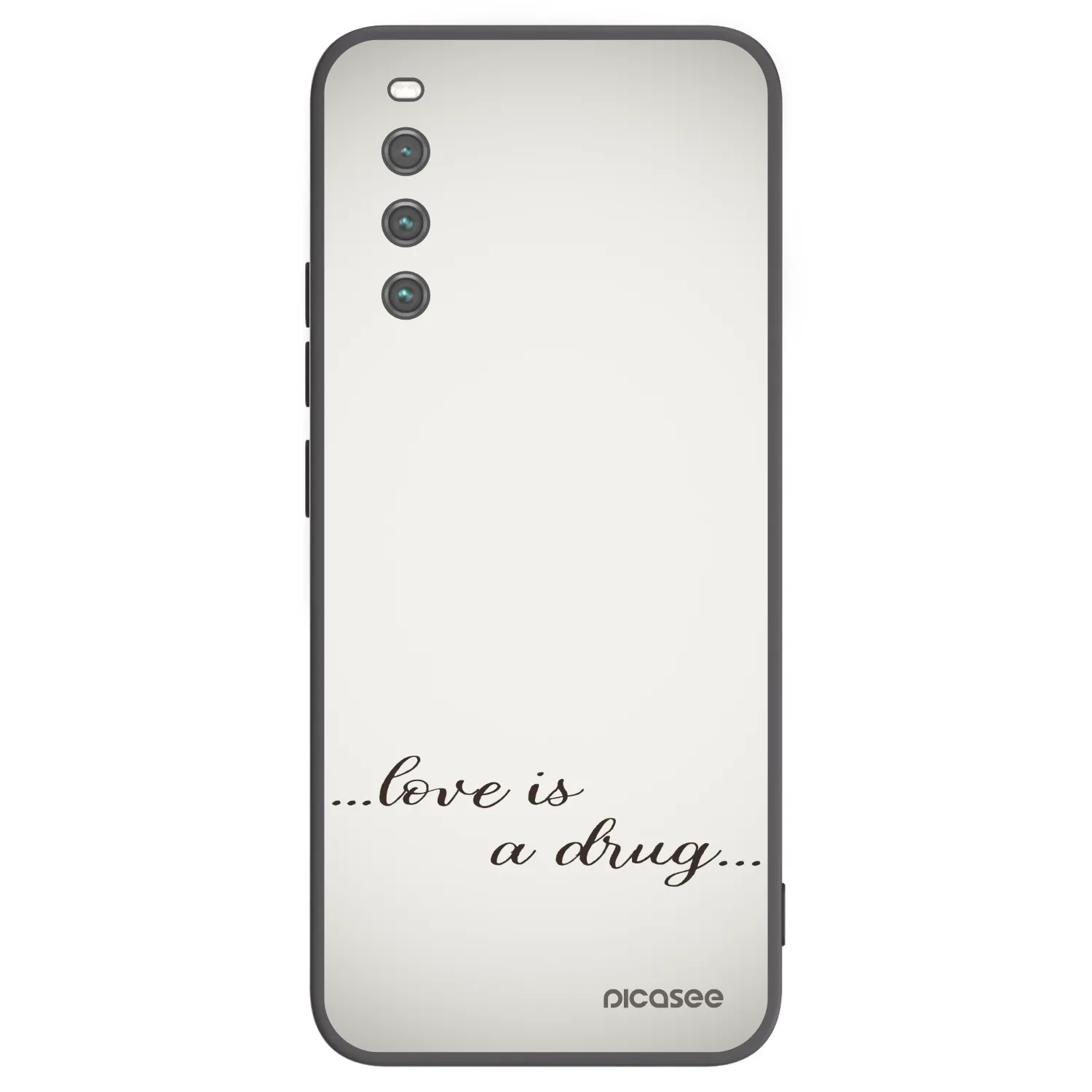 Picasee Sony Xperia 10 IV 5G Hülle - Schwarzes Silikon - Love is a drug