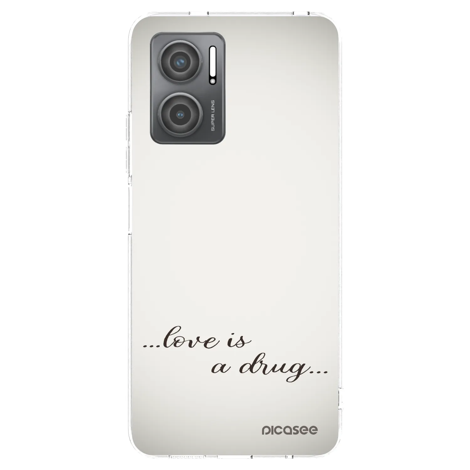 Picasee Xiaomi Redmi 10 5G Hülle - Transparentes Silikon - Love is a drug