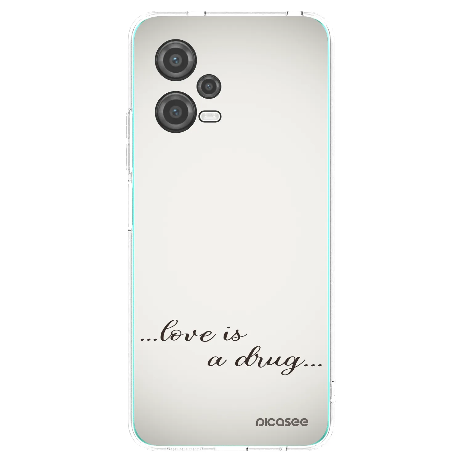 Picasee Xiaomi Poco X5 Hülle - Transparentes Silikon - Love is a drug