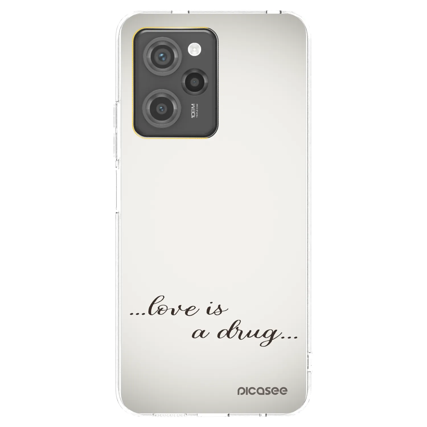 Picasee Xiaomi Poco X5 Pro Hülle - Schwarzes Silikon - Love is a drug