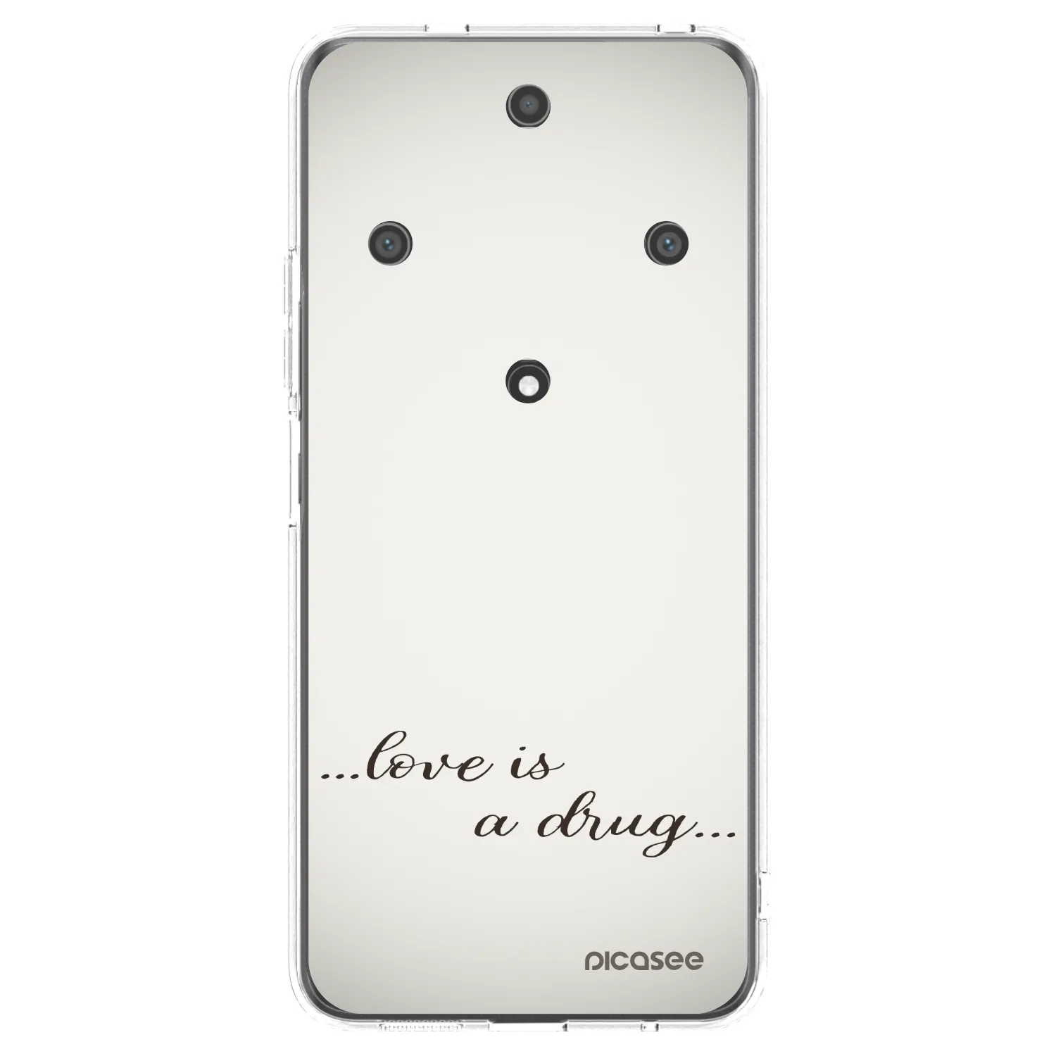 Picasee Honor Magic5 Lite 5G Hülle - Transparentes Silikon - Love is a drug