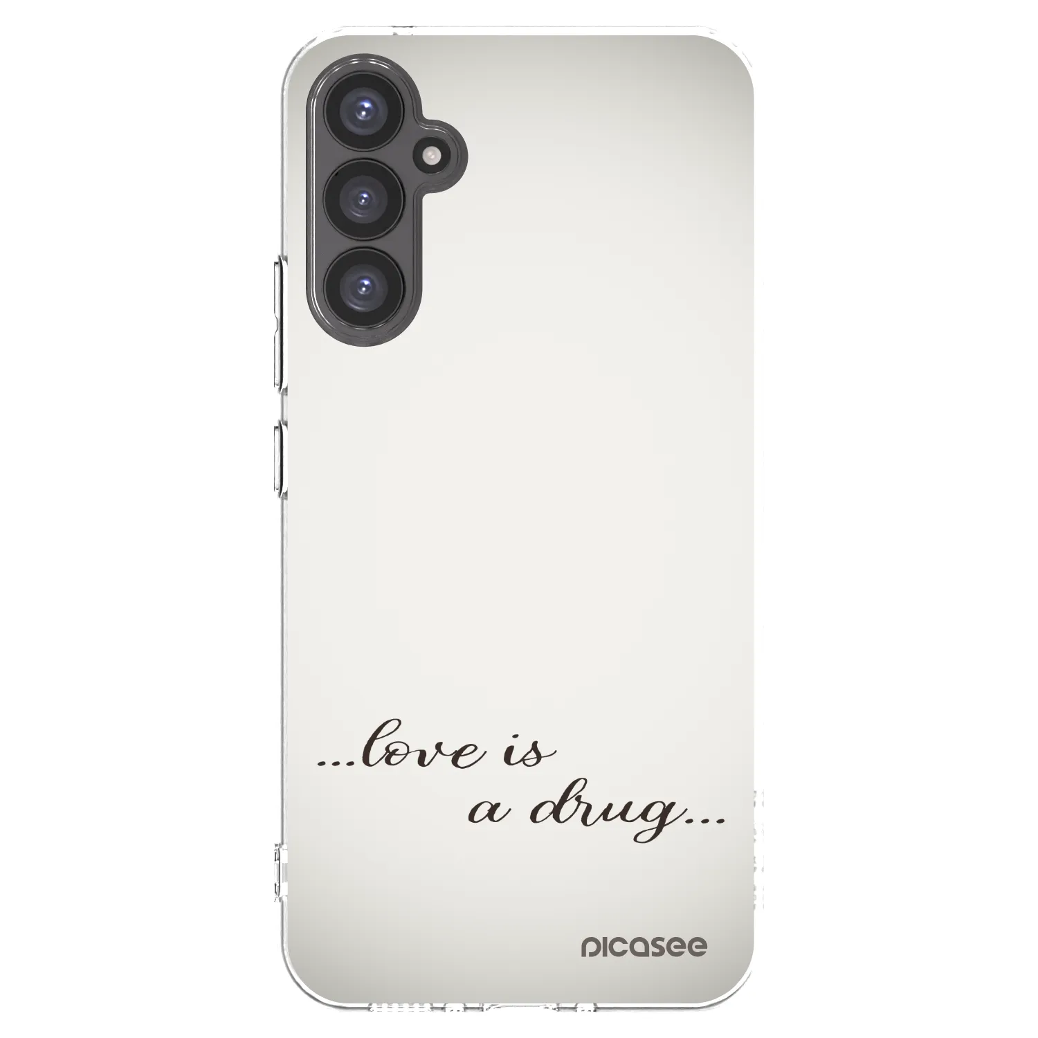 Picasee Samsung Galaxy A34 5G A346B Hülle - Transparentes Silikon - Love is a drug