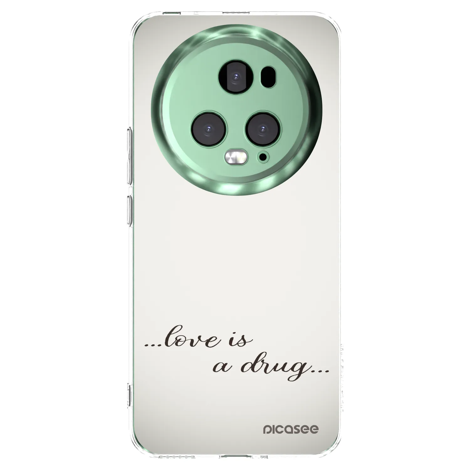 Picasee Honor Magic5 Pro Hülle - Transparentes Silikon - Love is a drug
