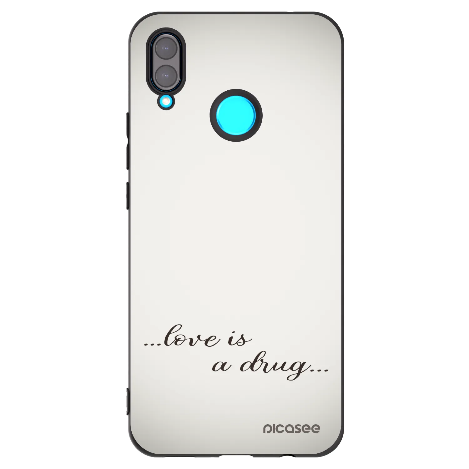 Picasee Huawei Nova 3i Hülle - Schwarzes Silikon - Love is a drug