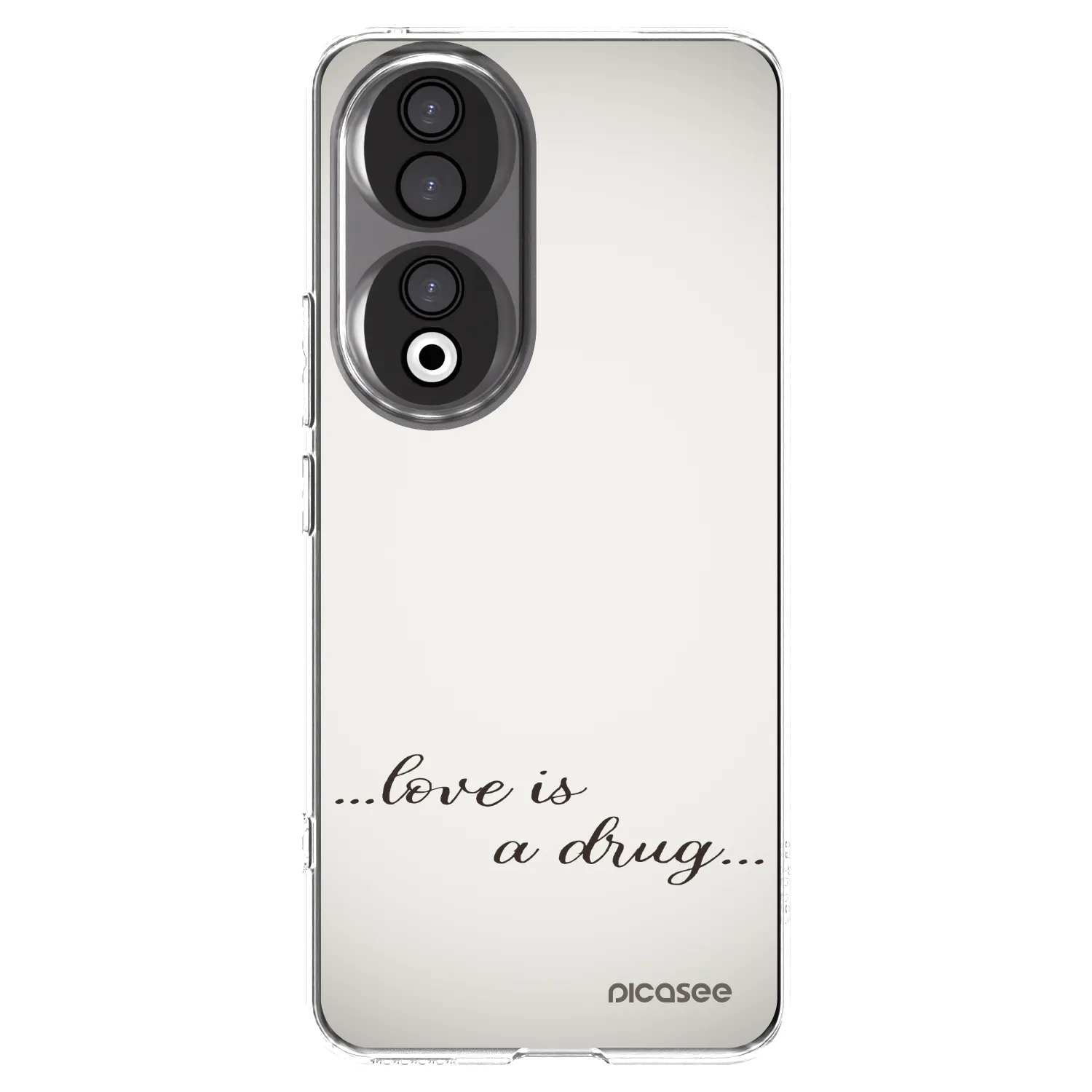 Picasee Honor 90 5G Hülle - Transparentes Silikon - Love is a drug