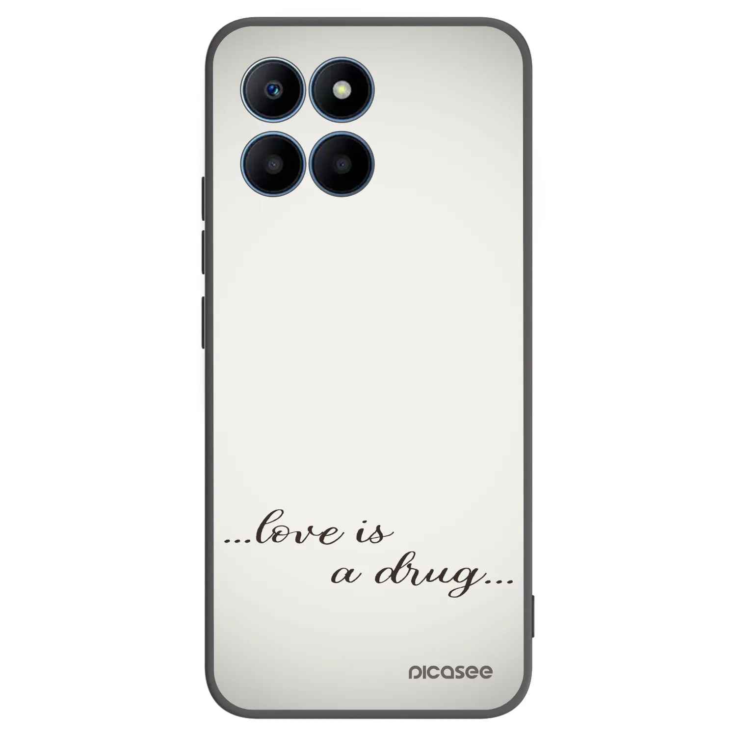 Picasee Honor 70 Lite Hülle - Schwarzes Silikon - Love is a drug