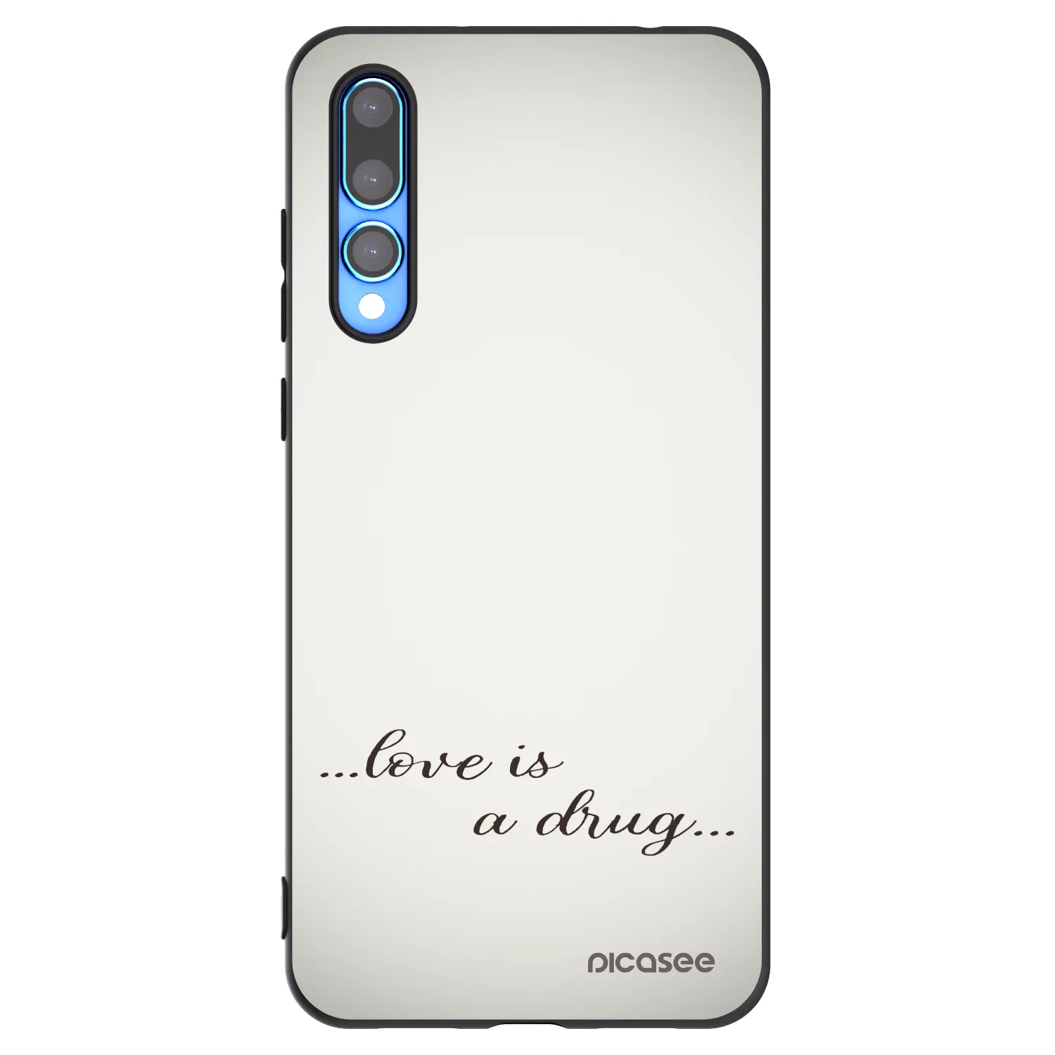 Picasee Huawei P20 Pro Hülle - Schwarzes Silikon - Love is a drug