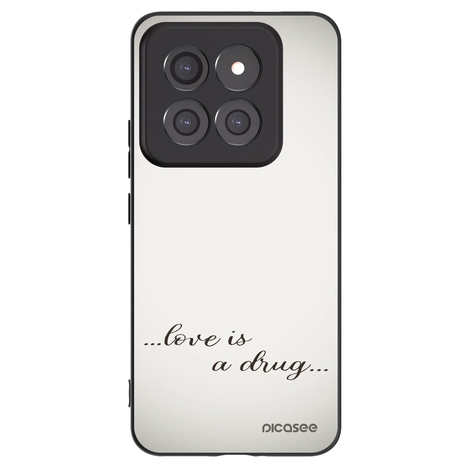 Picasee Xiaomi 14 Pro Hülle - Schwarzes Silikon - Love is a drug