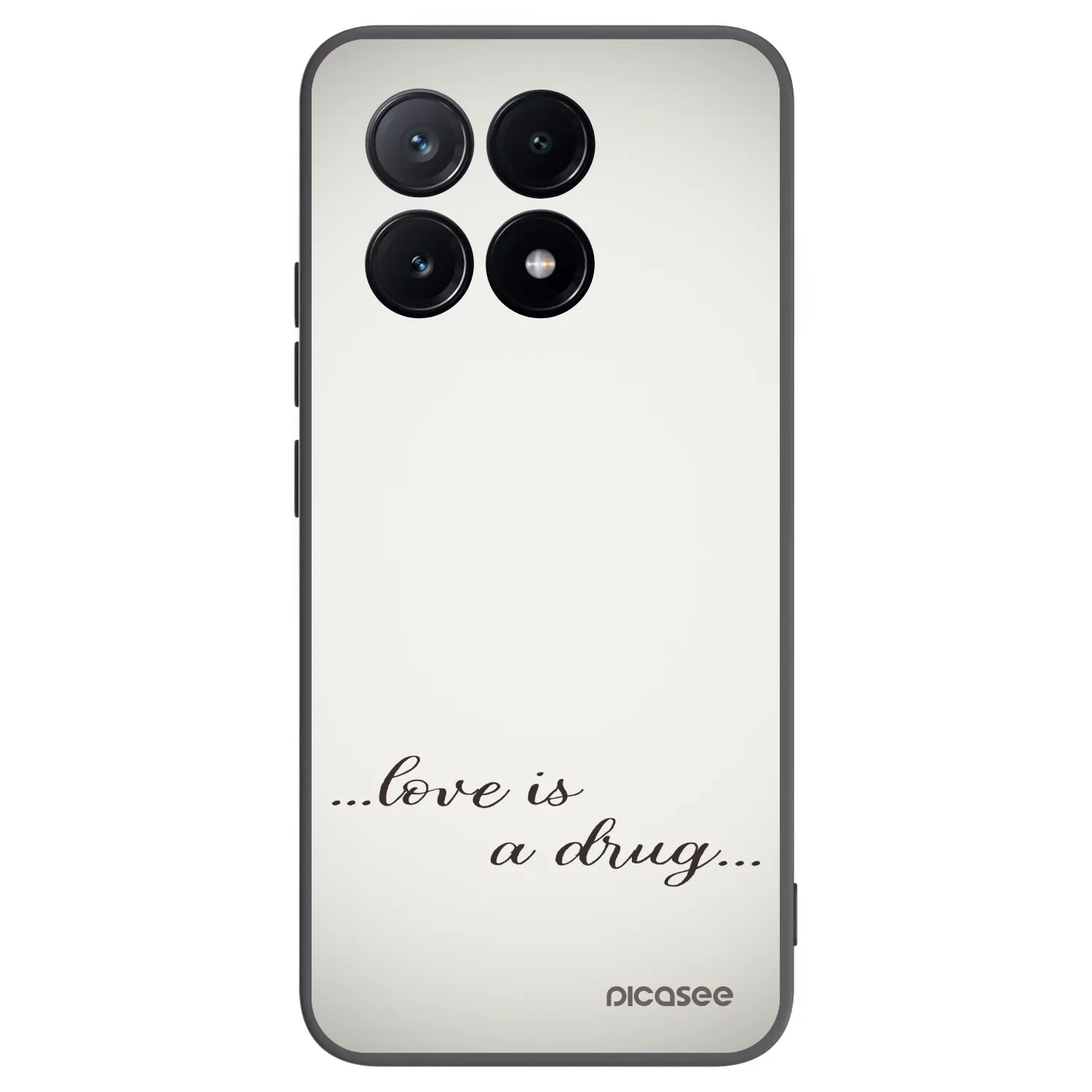 Picasee Xiaomi Poco X6 Pro Hülle - Schwarzes Silikon - Love is a drug
