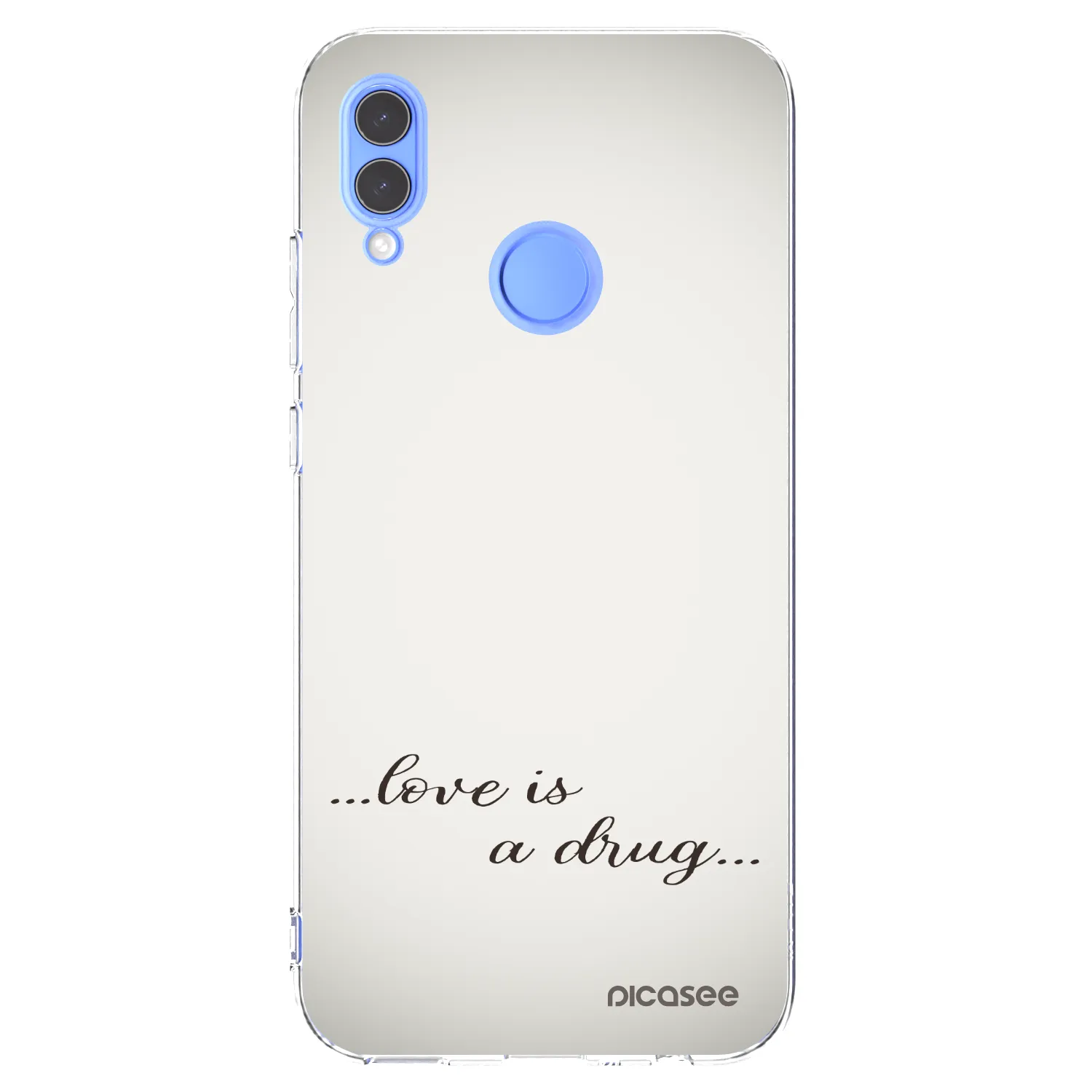 Picasee Huawei P Smart 2019 Hülle - Transparentes Silikon - Love is a drug