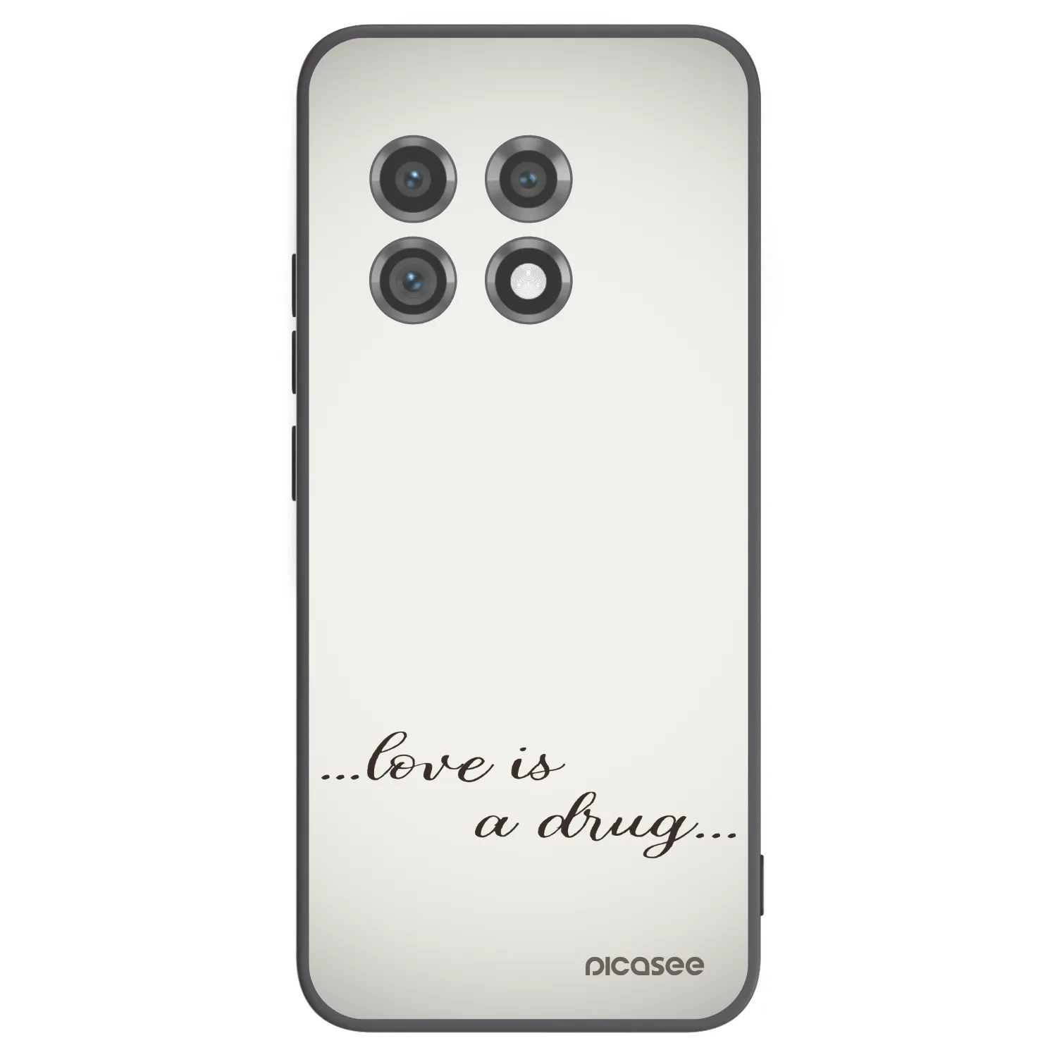 Picasee OnePlus 11 5G Hülle - Schwarzes Silikon - Love is a drug