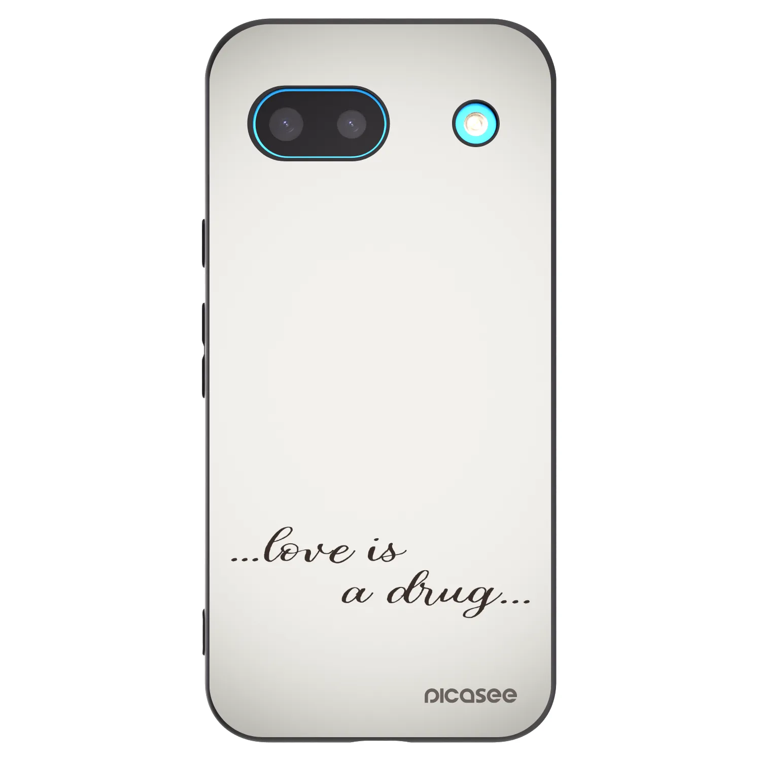 Picasee Google Pixel 8 Hülle - Schwarzes Silikon - Love is a drug