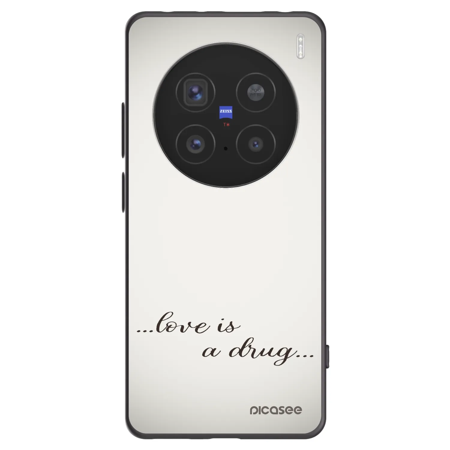 Picasee Vivo X200 Pro Hülle - Schwarzes Silikon - Love is a drug