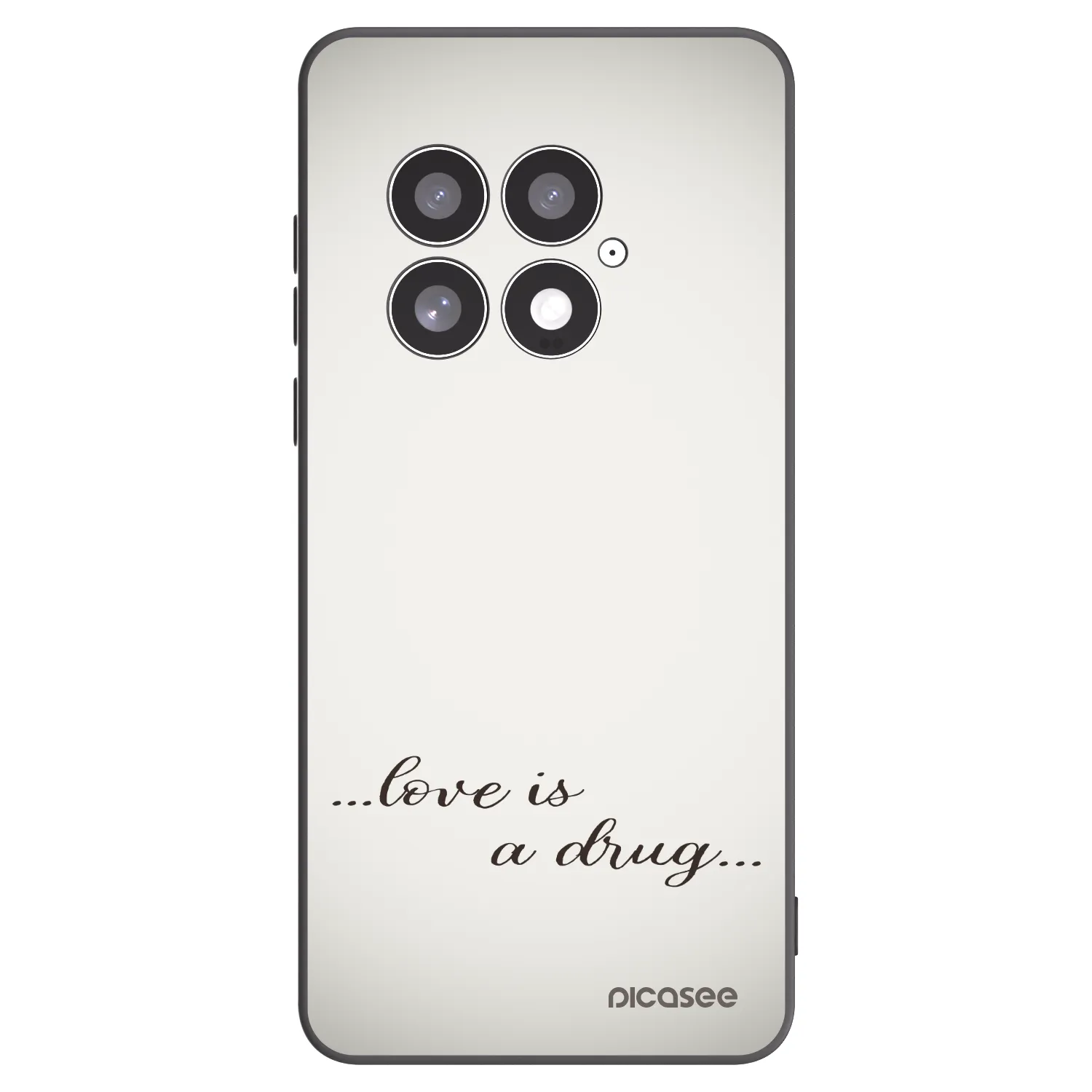 Picasee OnePlus 13 5G Hülle - Schwarzes Silikon - Love is a drug