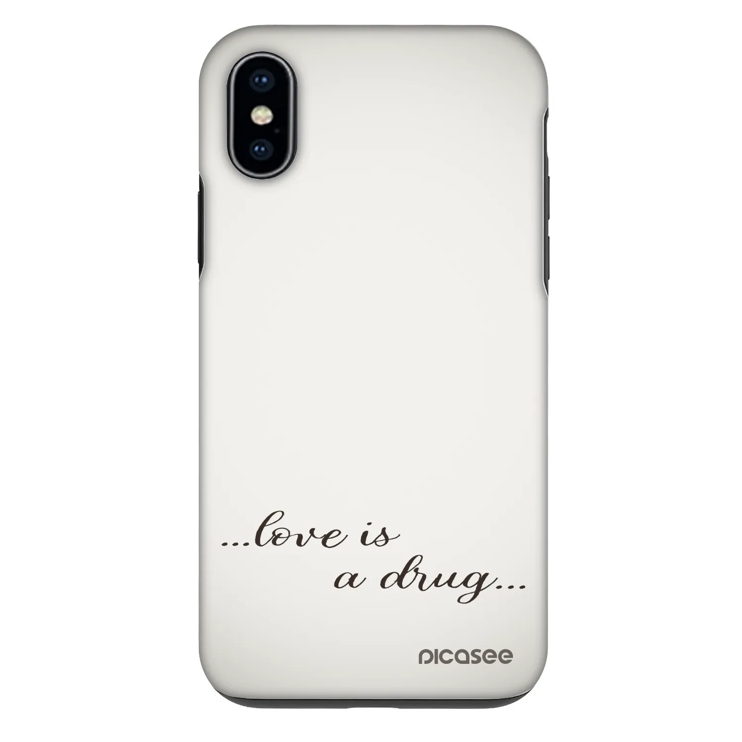 Picasee Fashion Case für Apple iPhone X/XS - Love is a drug
