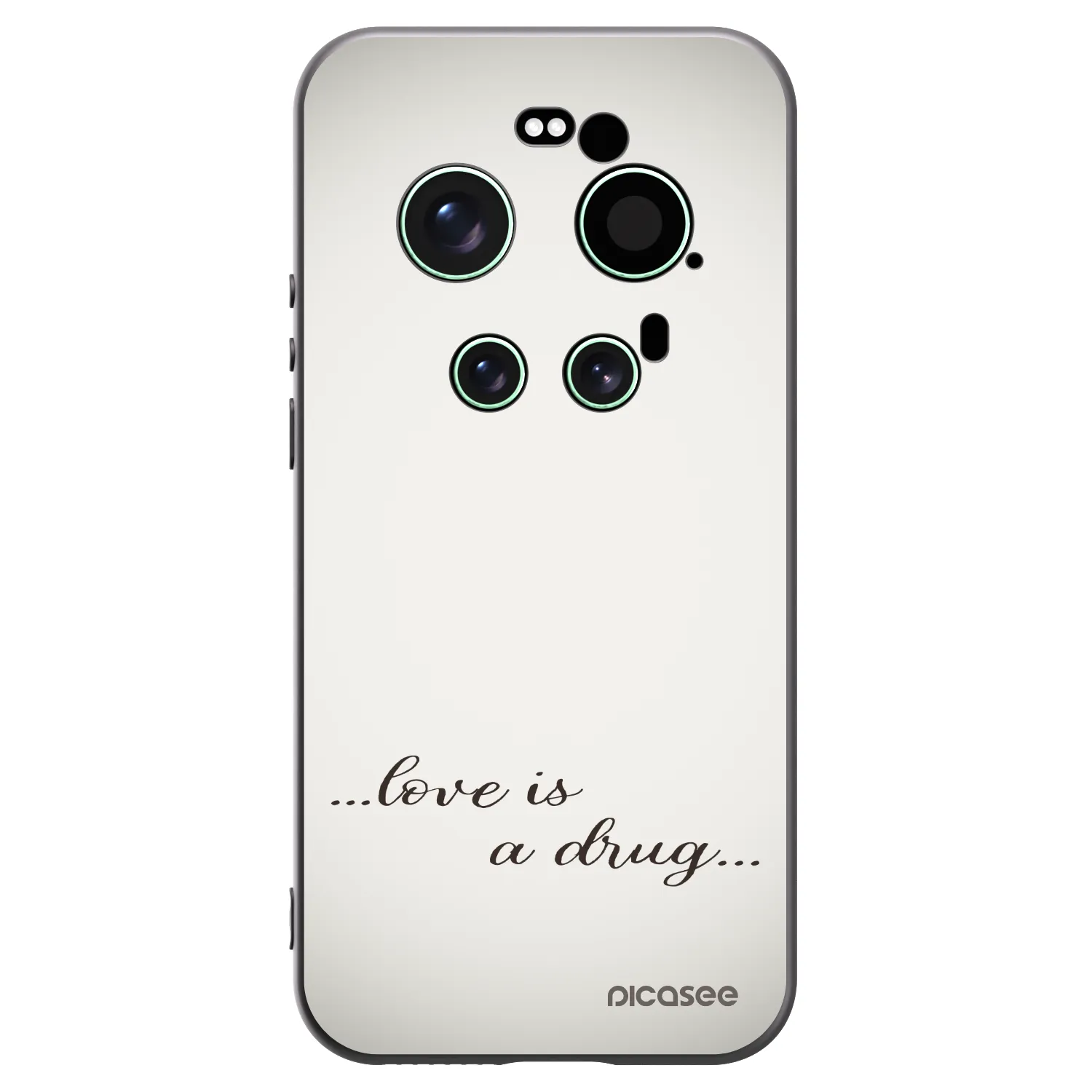 Picasee Xiaomi 17 Ultra Hülle - Schwarzes Silikon - Love is a drug