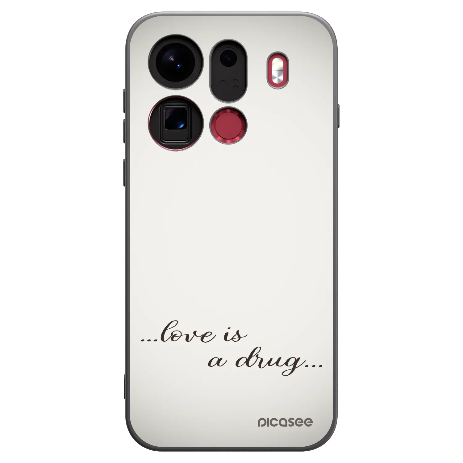 Picasee OPPO Find X9 Pro Hülle - Schwarzes Silikon - Love is a drug