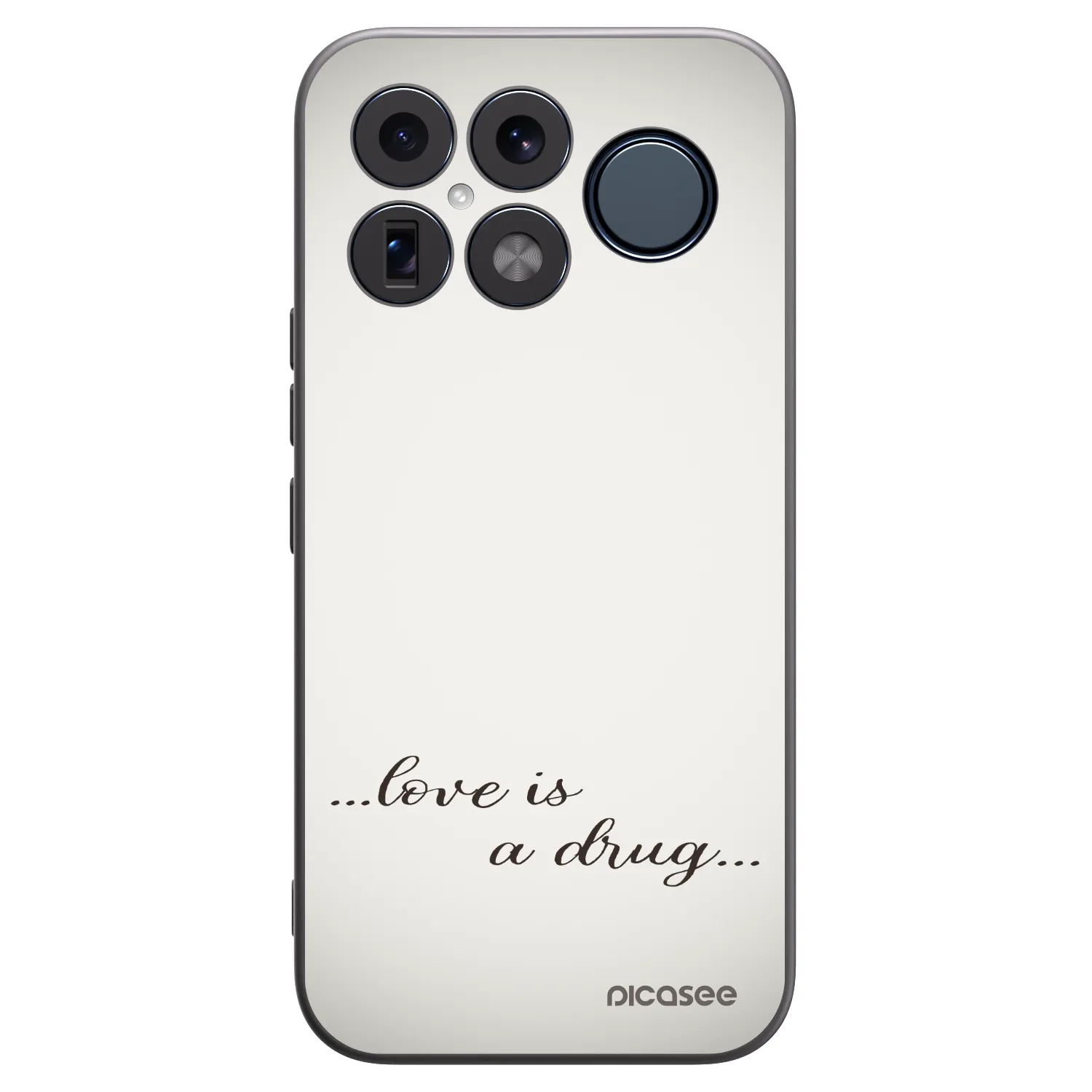 Picasee Xiaomi Poco F8 Ultra Hülle - Schwarzes Silikon - Love is a drug