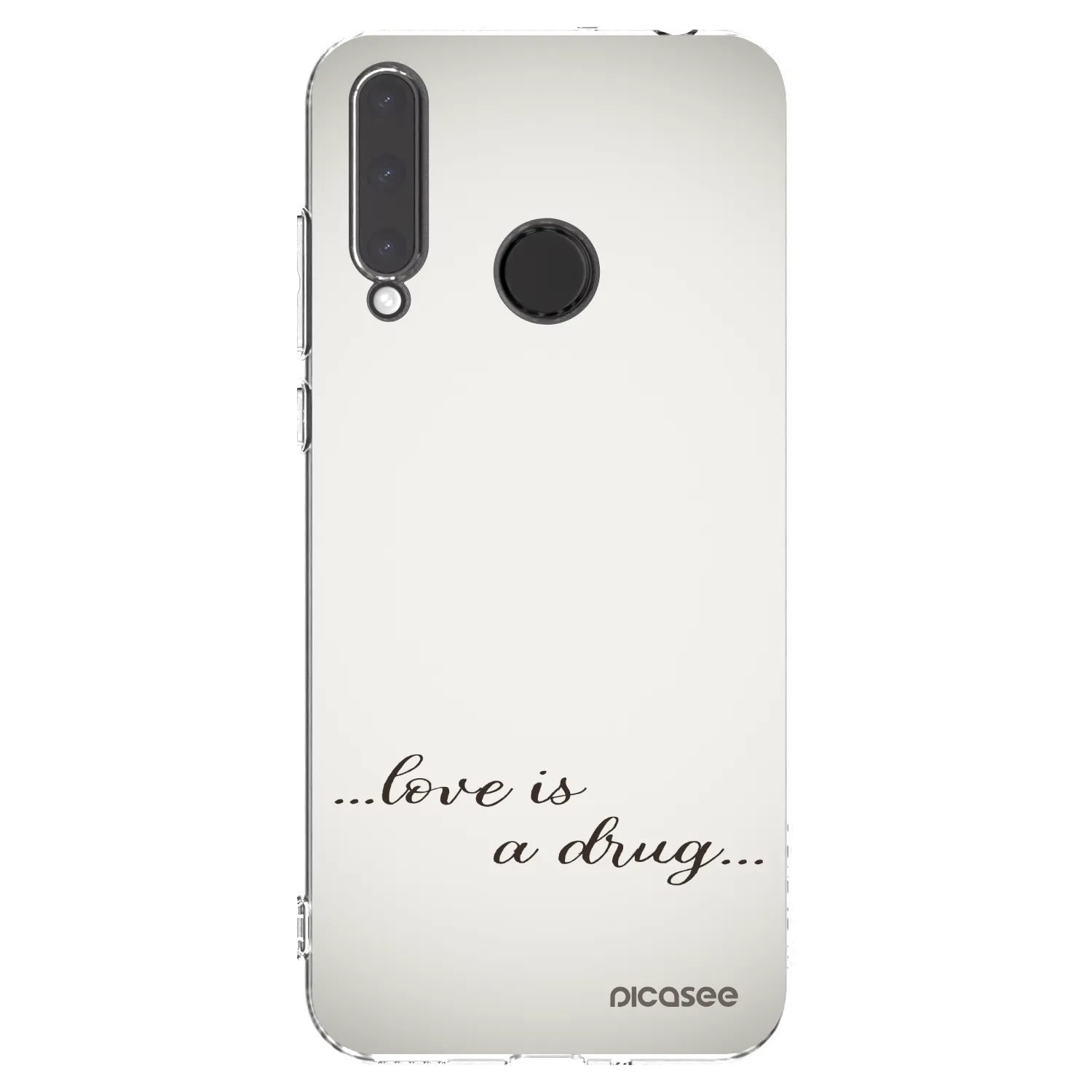 Picasee Honor 20 Lite Hülle - Transparentes Silikon - Love is a drug