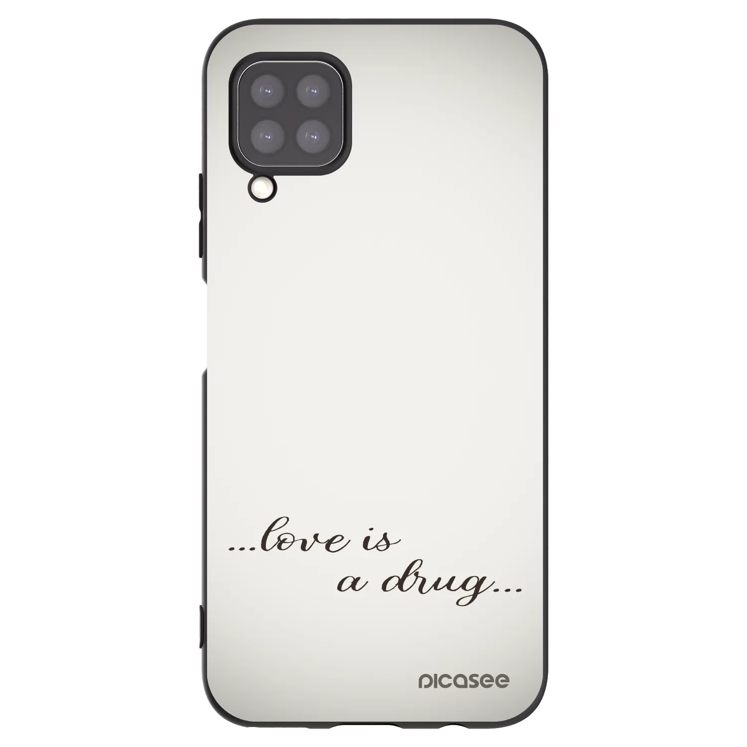 Picasee Huawei P40 Lite Hülle - Schwarzes Silikon - Love is a drug