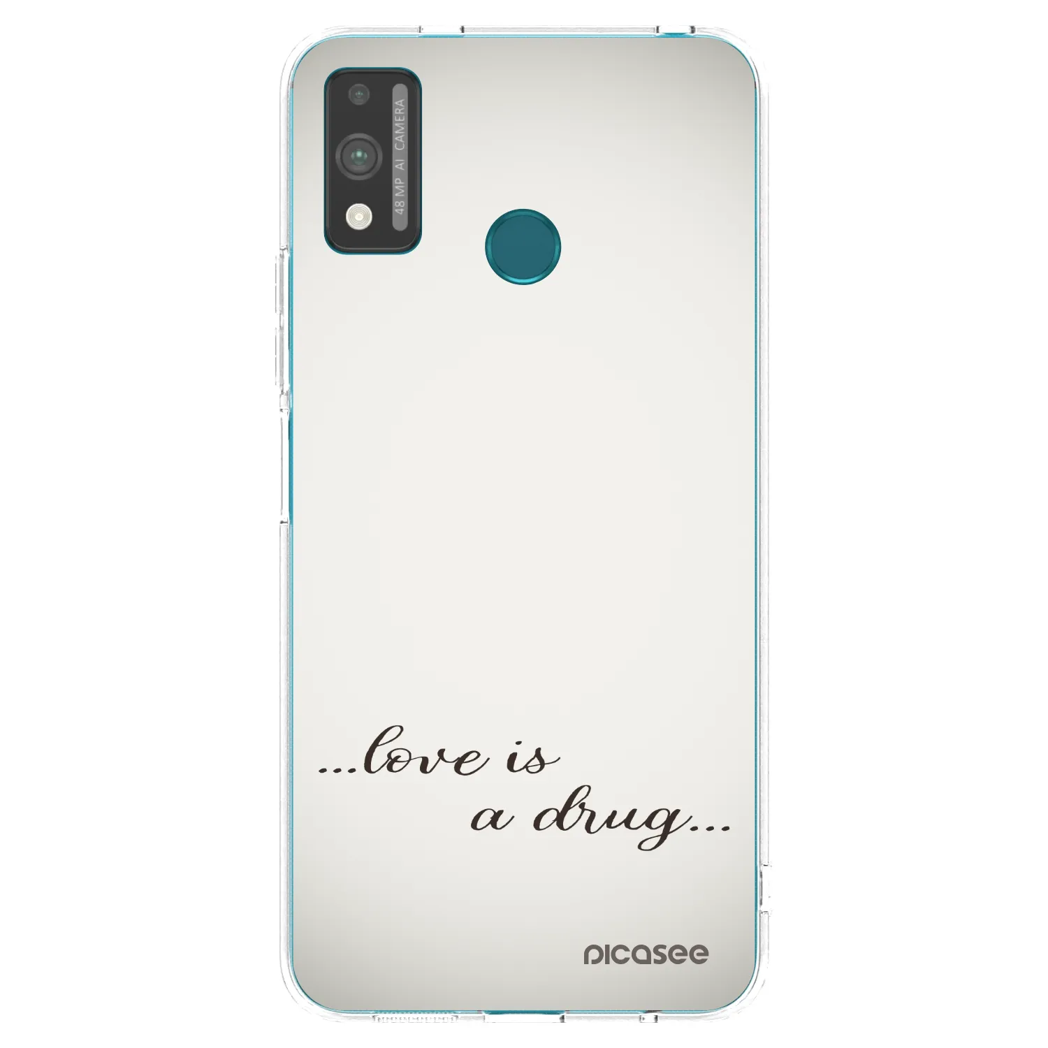 Picasee Honor 9X Lite Hülle - Transparentes Silikon - Love is a drug