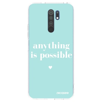 Picasee Xiaomi Redmi 9 Hülle - Transparentes Silikon - Anything is possible