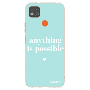 Picasee Xiaomi Redmi 9C Hülle - Transparentes Silikon - Anything is possible