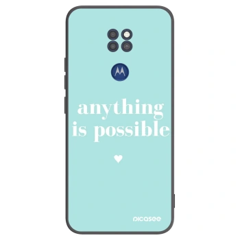 Hülle für Motorola Moto G9 Play - Anything is possible
