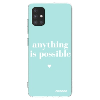 Picasee Samsung Galaxy M51 M515F Hülle - Transparentes Silikon - Anything is possible