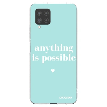 Picasee Samsung Galaxy A42 A426B Hülle - Transparentes Silikon - Anything is possible