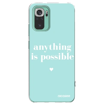Picasee Xiaomi Redmi Note 10 Pro Hülle - Transparentes Silikon - Anything is possible