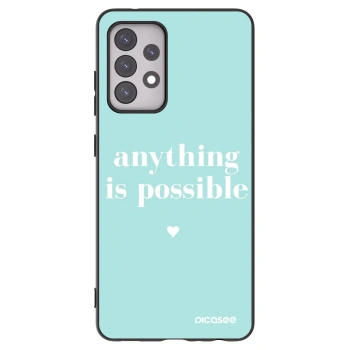 Picasee Samsung Galaxy A52s 5G A528B Hülle - Schwarzes Silikon - Anything is possible