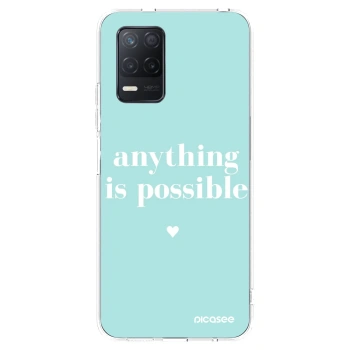 Picasee Realme 8 5G Hülle - Transparentes Silikon - Anything is possible