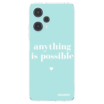 Picasee Xiaomi Poco F5 Hülle - Transparentes Silikon - Anything is possible