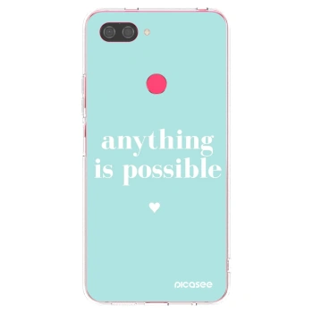 Picasee Xiaomi Mi 8 Lite Hülle - Transparentes Silikon - Anything is possible