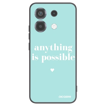 Picasee Xiaomi Poco X6 Hülle - Schwarzes Silikon - Anything is possible